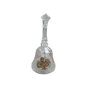 Artmark Chicago Christmas HOLY FAMILY BELL 24% Lead Crystal Hark Herald Angels